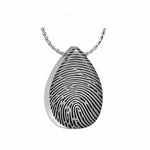 Thumb Print Photo Pendant Teardrop Urn - Love Charms Option
