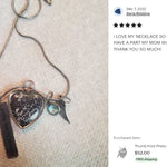 Thumb Print Photo Heart Jewelry Pendant Urn - Love Charms® Option