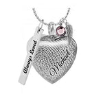 Thumb Print Photo Heart Jewelry Pendant Urn - Love Charms® Option