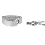 Thumb Print Photo Heart Jewelry Pendant Urn - Love Charms® Option