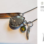 Thumb Print Teardrop Pendant Jewelry Urn - Love Charms® Option