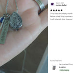 Thumb Print Teardrop Pendant Jewelry Urn - Love Charms® Option