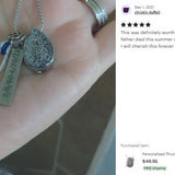 Thumb Print Teardrop Pendant Jewelry Urn - Love Charms® Option