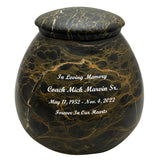 Tiger's Eye Genuine Marble Adult Urn