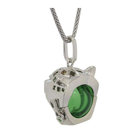 Tiger Head Green Glass Ash Pendant Urn