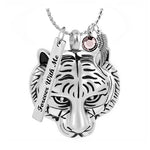 Tiger Head Ash Jewelry Urn - Love Charms™ Option