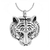 Tiger Head Ash Jewelry Urn - Love Charms™ Option