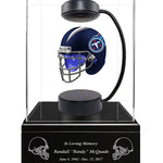 Football Cremation Urn & Tennessee Titans Hover Helmet Décor