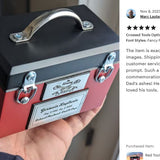 Toolbox Red Keepsake Urn -  Free Crossed Wrenches or Hammers Plate 