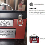 Toolbox Red Keepsake Urn -  Free Crossed Wrenches or Hammers Plate 