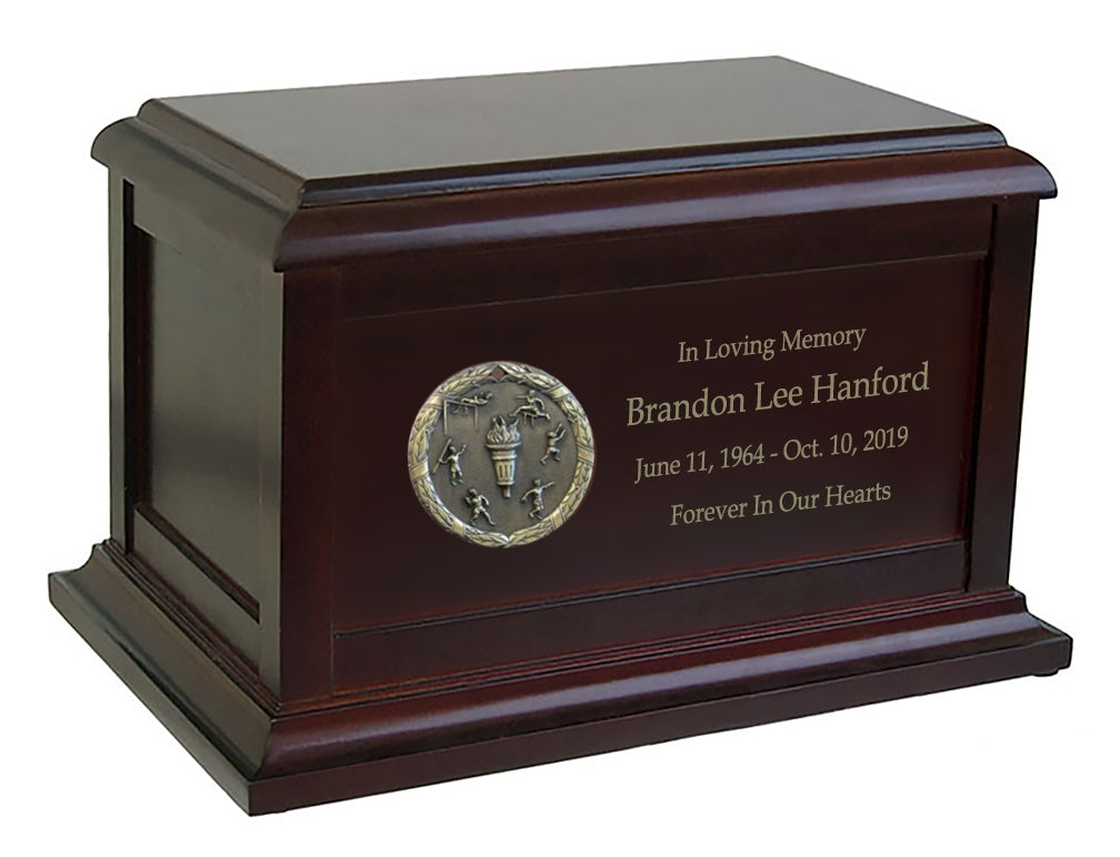 Track & Field Birch Cremation Urn