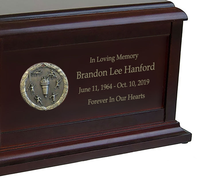 Track & Field Birch Cremation Urn
