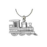 Train Stainless Pendant Urn - Love Charm Option