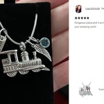 Train Stainless Pendant Urn - Love Charms™ Option