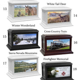 Trains, Farming, Cowboys, Animals, Natural Parks Adult or Medium Wood Keep The Memory® Cremation Urn