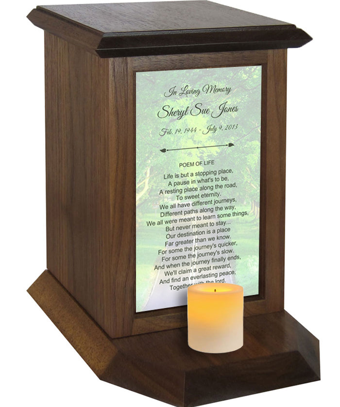 Poem of Life and Candle Urn