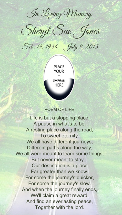 Road Poem Urn