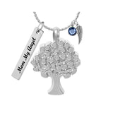 Tree of Life Stainless Jewelry Urn For Ashes - Love Charms® Option