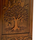 Tree Of Life Carved Adult Cremation Urn - Free Engraving - Free Shipping