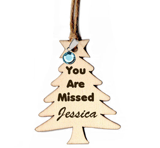 Christmas Tree Birthstone Ornament