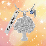 Tree of Life Stainless Jewelry Urn For Ashes - Love Charms® Option
