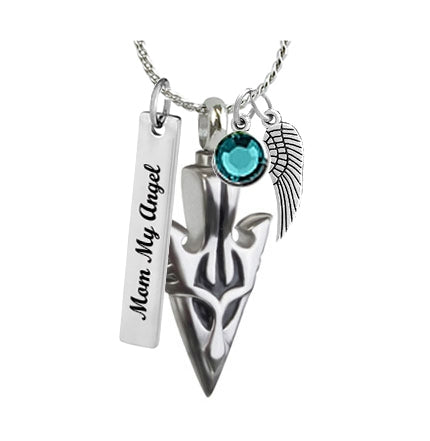 Arrowhead Tribal Pendant Urn  