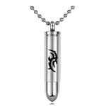 Tribal Bullet Magnum Pendant Keepsake Urn - Love Charms Option