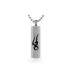 Tribal Cylinder Pendant Urn 