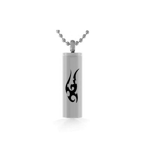 Tribal Cylinder Pendant Urn 