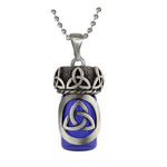 Trinity Blue Cobalt Pendant Urn - Love Charms Option