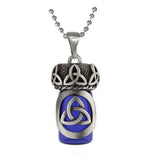 Trinity Blue Cobalt Pendant Urn - Love Charms Option
