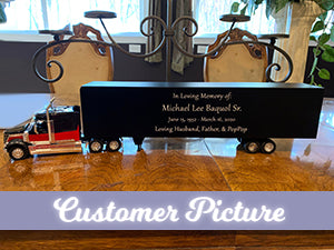 Trailer Cremation Urn & International LoneStar Red Truck Décor