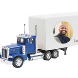 Trailer Cremation Urn & Peterbilt 379 Blue Truck Décor