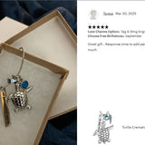 Turtle Cremation Jewelry Urn - Love Charms™ Option