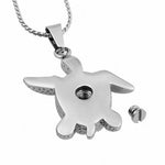 Turtle Cremation Jewelry Urn - Love Charms Option