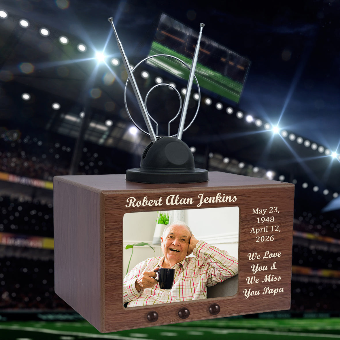 Television Set & Gamer Adult Wood Cremation Urn - Free Photo