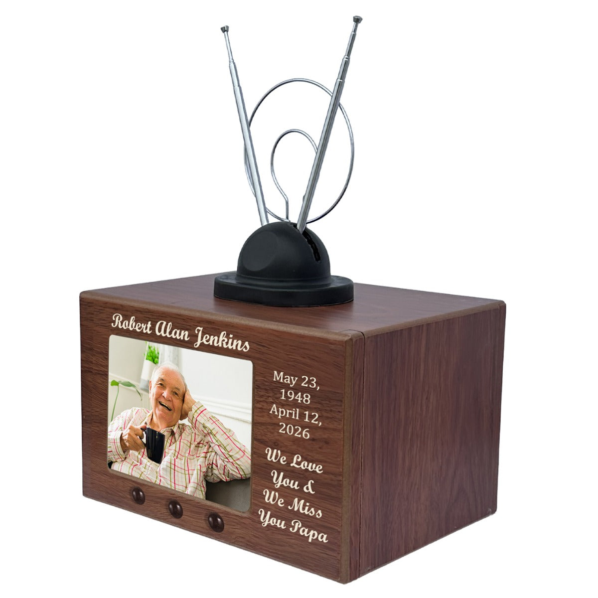 Television Set & Gamer Adult Wood Cremation Urn - Free Photo