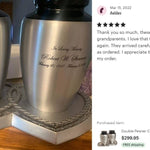 Pewter Medallion Companion Urns 18 Medallion Choices Heart Base Urns for Mom And Dad
