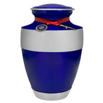 US Coast Guard Blue Master Rifle Cremation Urn - Adult Military Coast Guard Rifle Urn - Pro Diamond Engraving