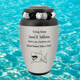 Shark Adult Cremation Urn - Tribute Wreath™ - Pro Personalization - Burial Vault Option