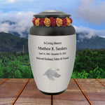 Flying Goose Adult Cremation Urn - Tribute Wreath™ - Pro Personalization - Burial Vault Option