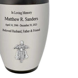 Road Warrior Biker Motorcycle Cremation Urn  - Tribute Wreath™ - Pro Personalization - Burial Vault Option