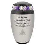 Celtic Trinity Medallion Adult Urn - Personalized Engraving - Tribute Wreath Option
