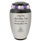 Celtic Trinity Medallion Adult Urn - Personalized Engraving - Tribute Wreath Option