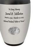 River Fishing Adult Cremation Urn - Fishing Memorial - Tribute Wreath™ - Pro Diamond Engraving