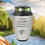 River Fishing Adult Cremation Urn - Fishing Memorial - Tribute Wreath™ - Pro Diamond Engraving