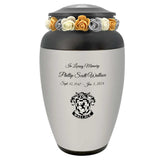 Family Crest Custom Adult Cremation Urn - Genealogist Urn -  Tribute Wreath™ - Pro Personalization - Burial Vault Option