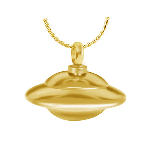 UFO Cremation Gold Ash Urn - Love Charms® Option 