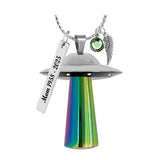 UFO Lights Cremation Ashes Jewelry Urn - Love Charms® Option