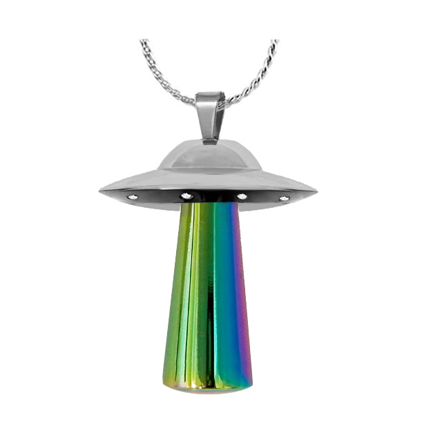 UFO Lights Cremation Ashes Jewelry Urn - Love Charms® Option